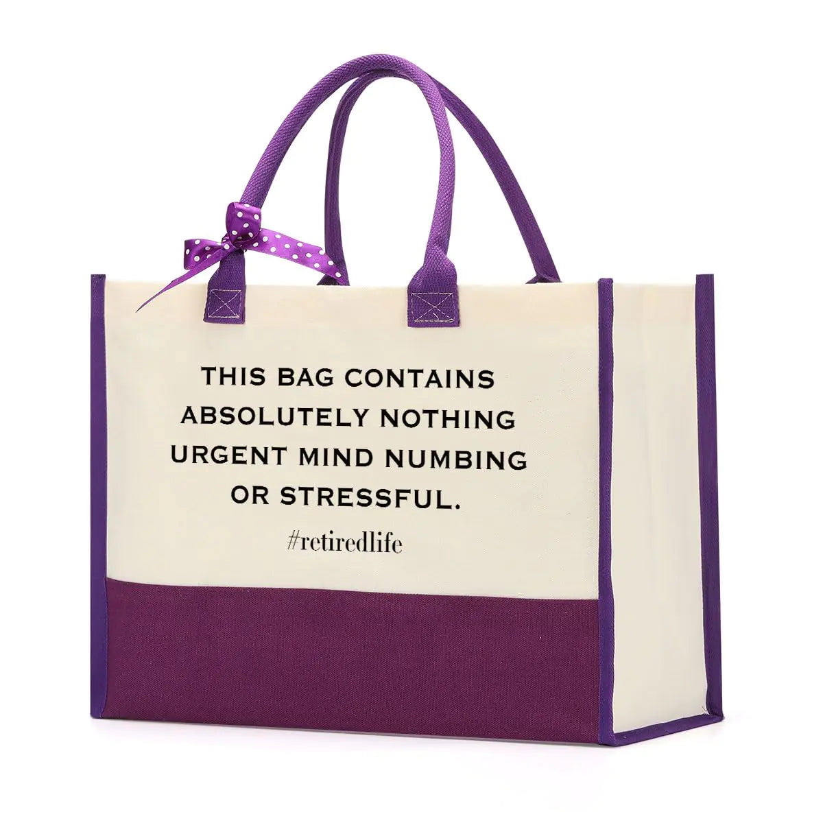 Retired Bliss Canvas Tote - Purple